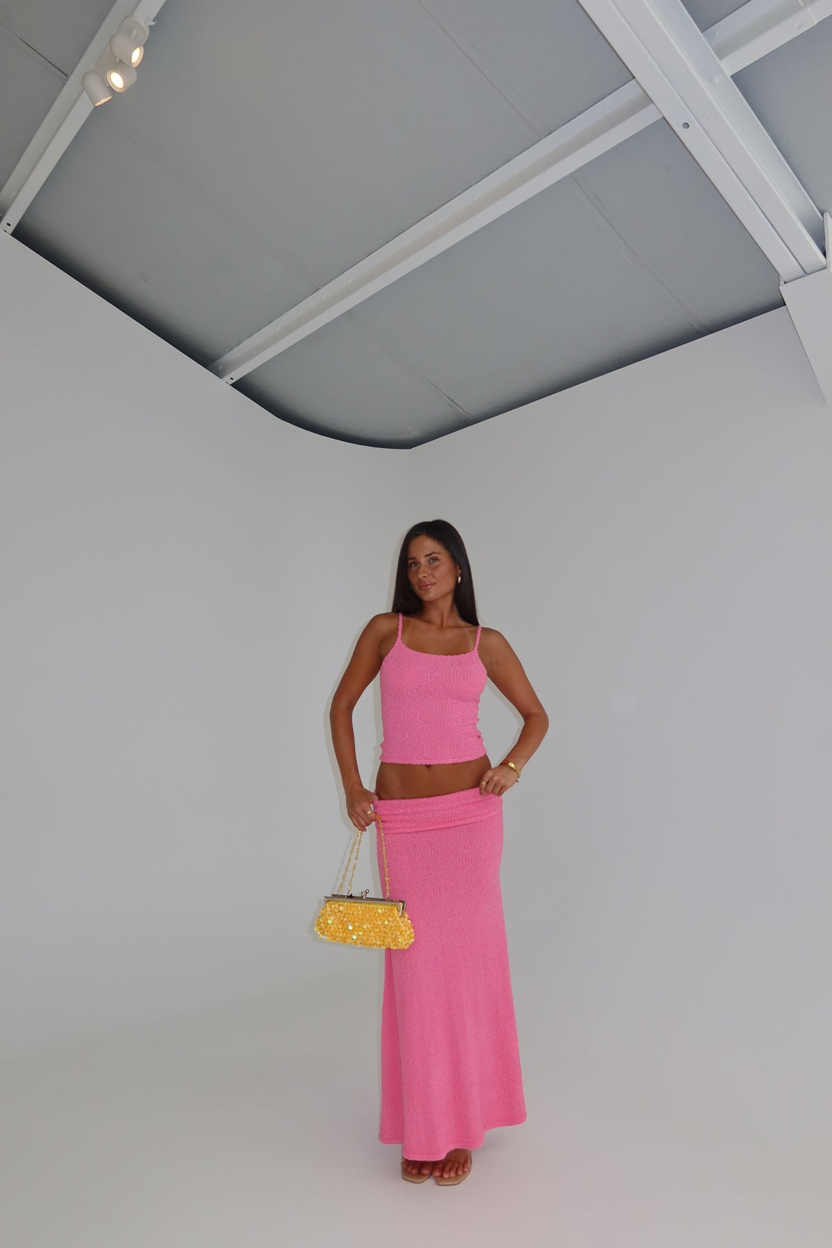 I am Delilah Gabriella Maxi Set Flamingo shortandsweethire