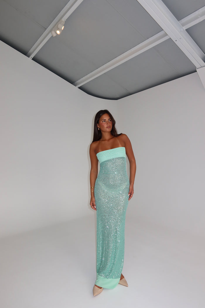 Fait Par Foutch Elizabeth Gown Malachite