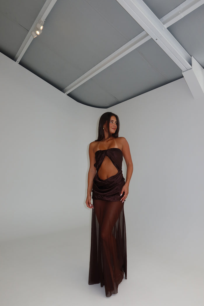 Natalie Rolt Julietta Gown Espresso