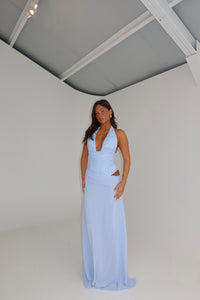 Fenity Fashion Crystal Gown Blue