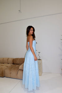 Aje Soundscape Maxi Gown Sea Breeze Blue