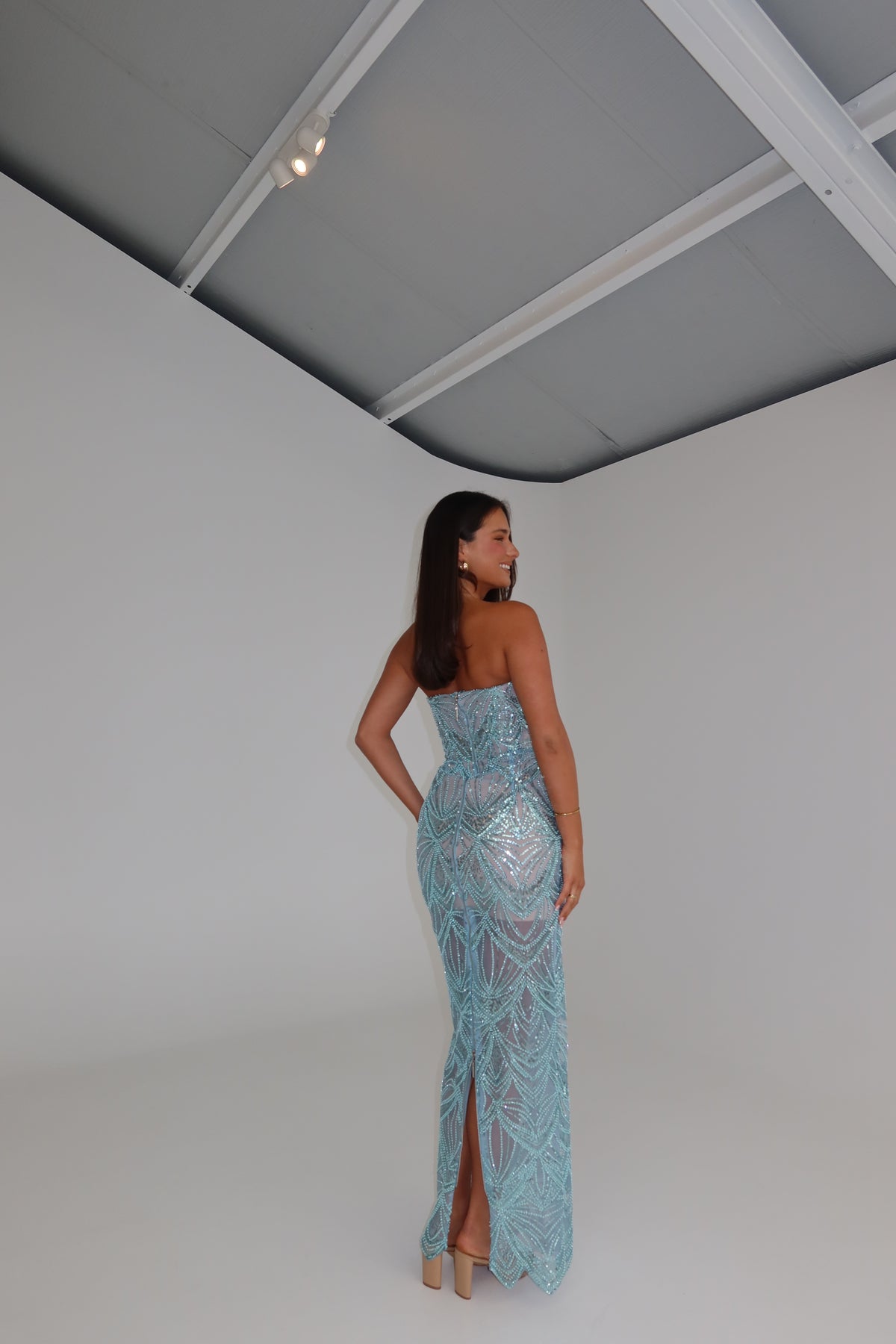 Bronx Banco Giselle Gown Powder Blue