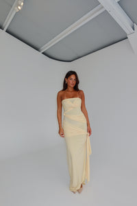 Natalie Rolt Miranda Gown Butter Yellow
