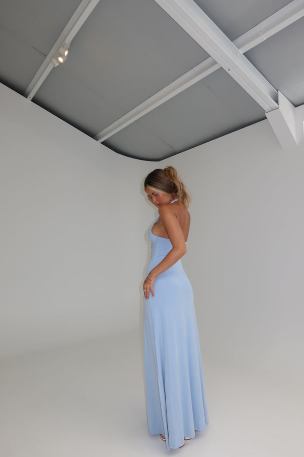 Misha Jennifer Cupro Maxi Cornflower