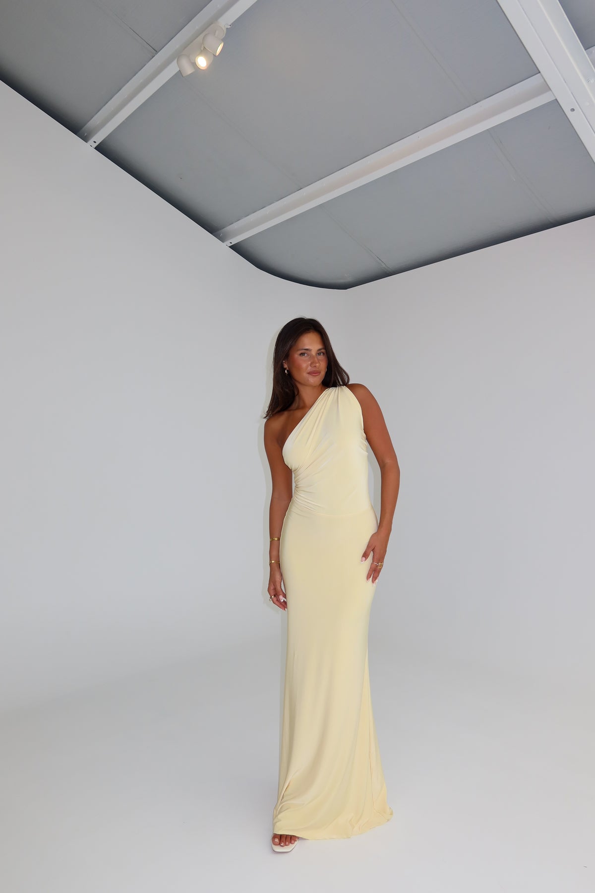 Natalie Rolt Fabienne Gown Butter Yellow