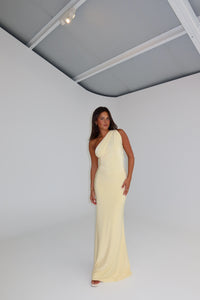 Natalie Rolt Fabienne Gown Butter Yellow