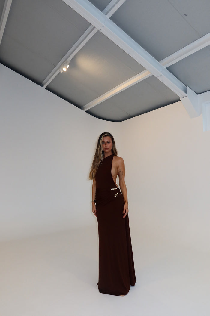 Ance Gria Gaia Gown Brown