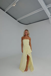 Bec + Bridge Dante Strapless Ice Yellow shortandsweethire