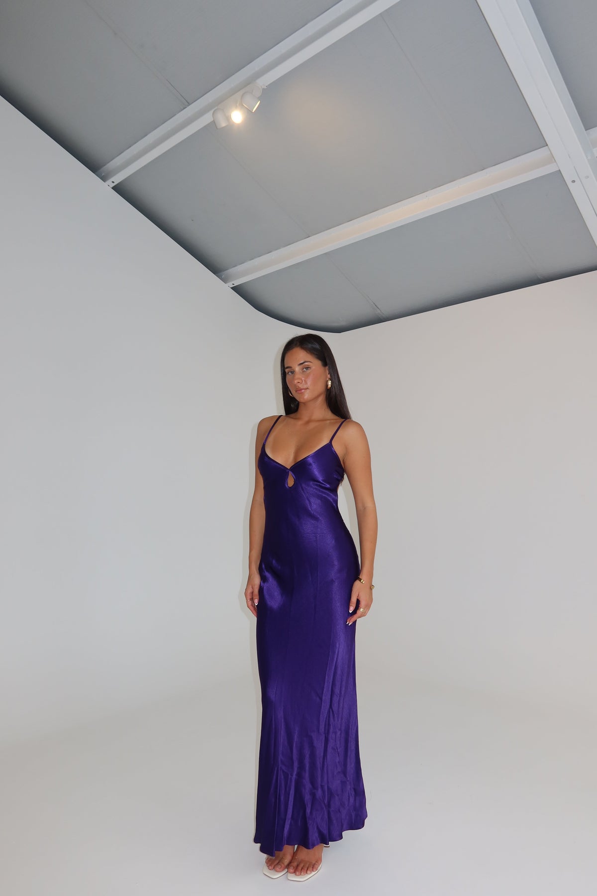 Bec + Bridge Cedar City Gown Deep Purple shortandsweethire