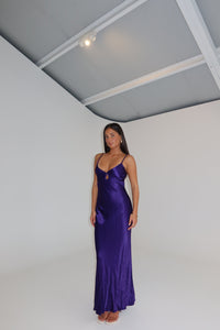 Bec + Bridge Cedar City Gown Deep Purple shortandsweethire