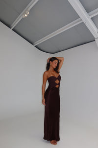Bec + Bridge Halle Maxi Chocolate shortandsweethire