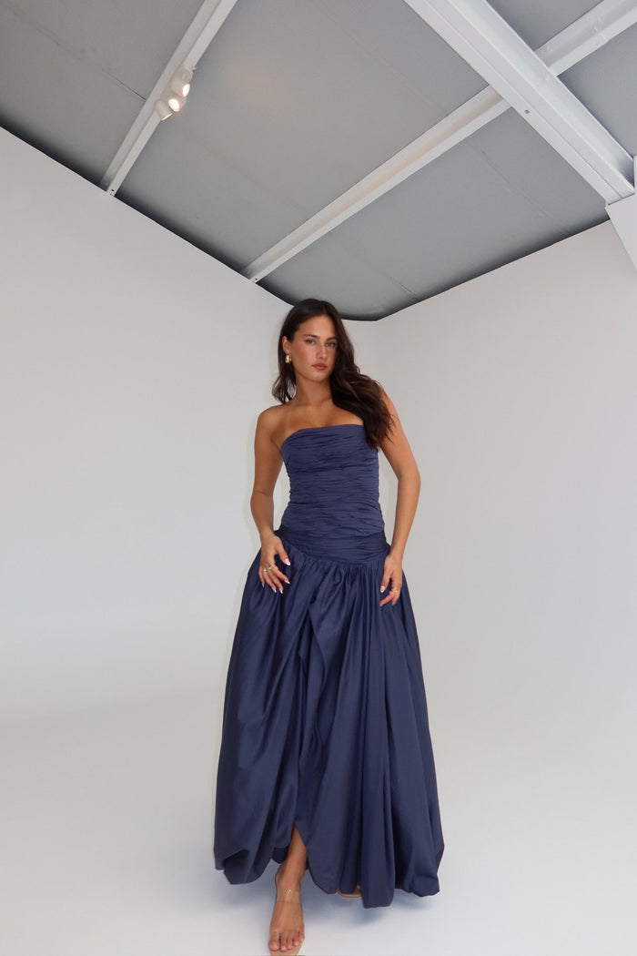 aje bubble dress blue AJE - Violette Bubble Dress