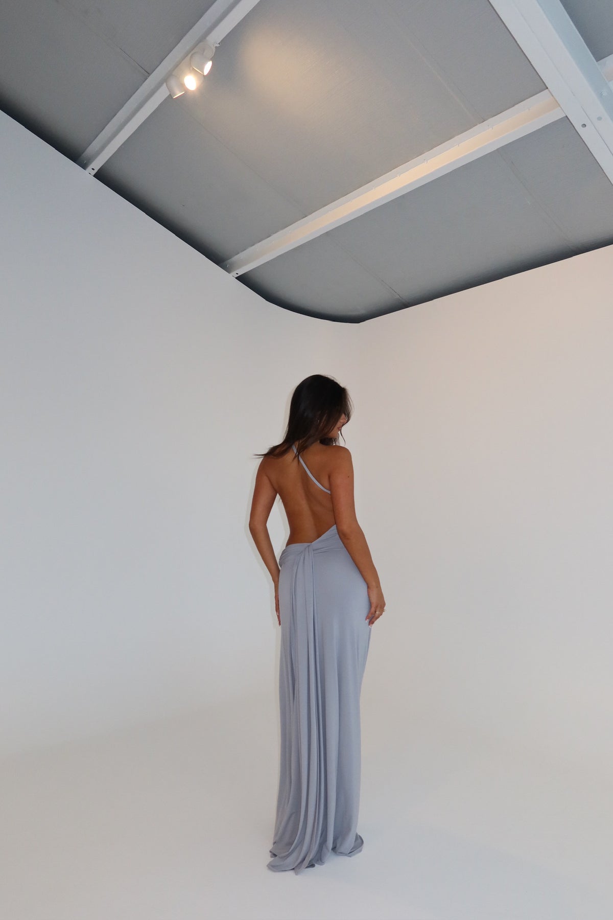 Ance Gria Gaia Gown Silver Grey