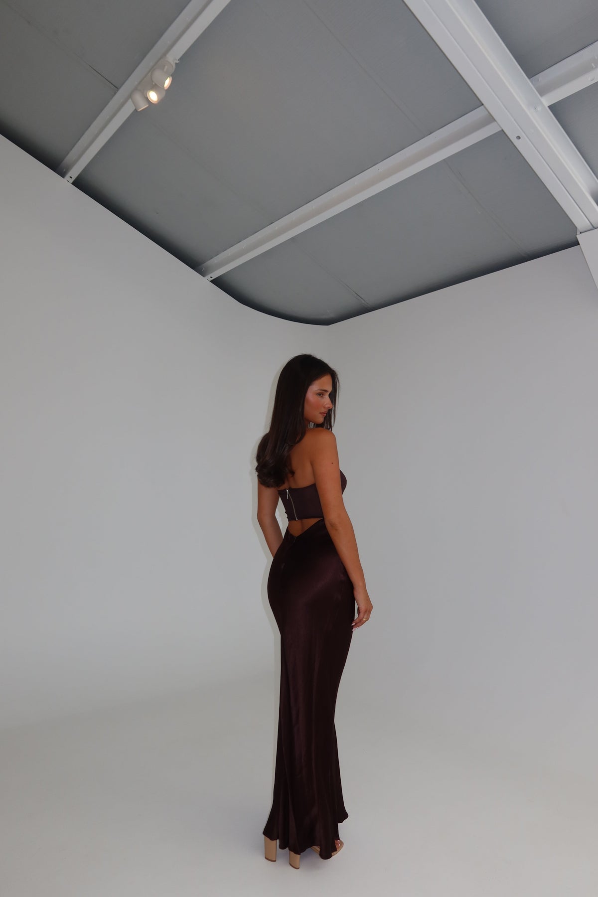Bec + Bridge Halle Maxi Chocolate shortandsweethire