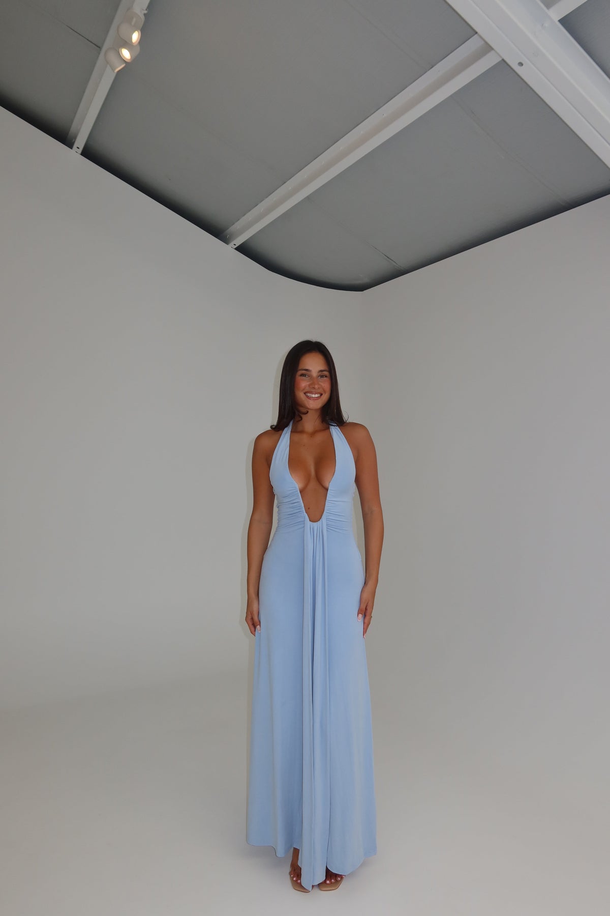 Misha Jennifer Cupro Maxi Cornflower shortandsweethire