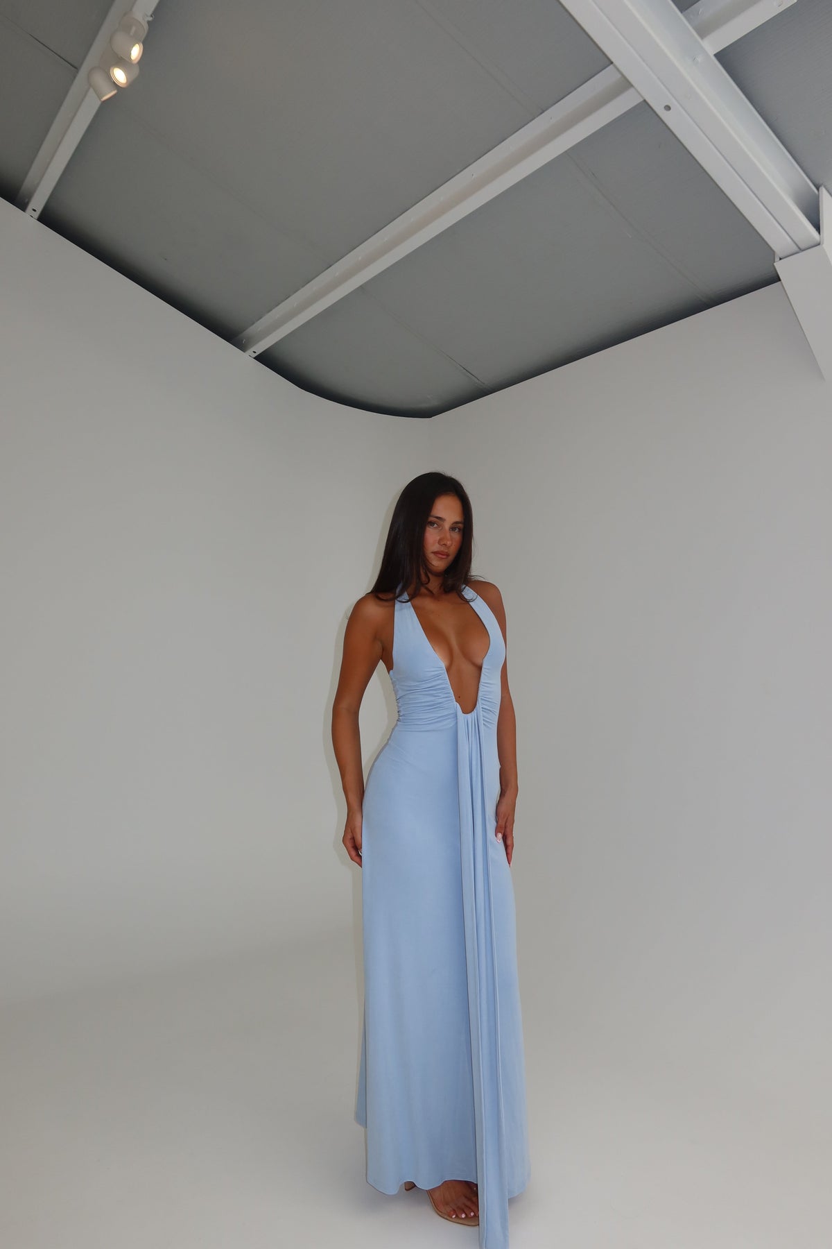 Misha Jennifer Cupro Maxi Cornflower shortandsweethire