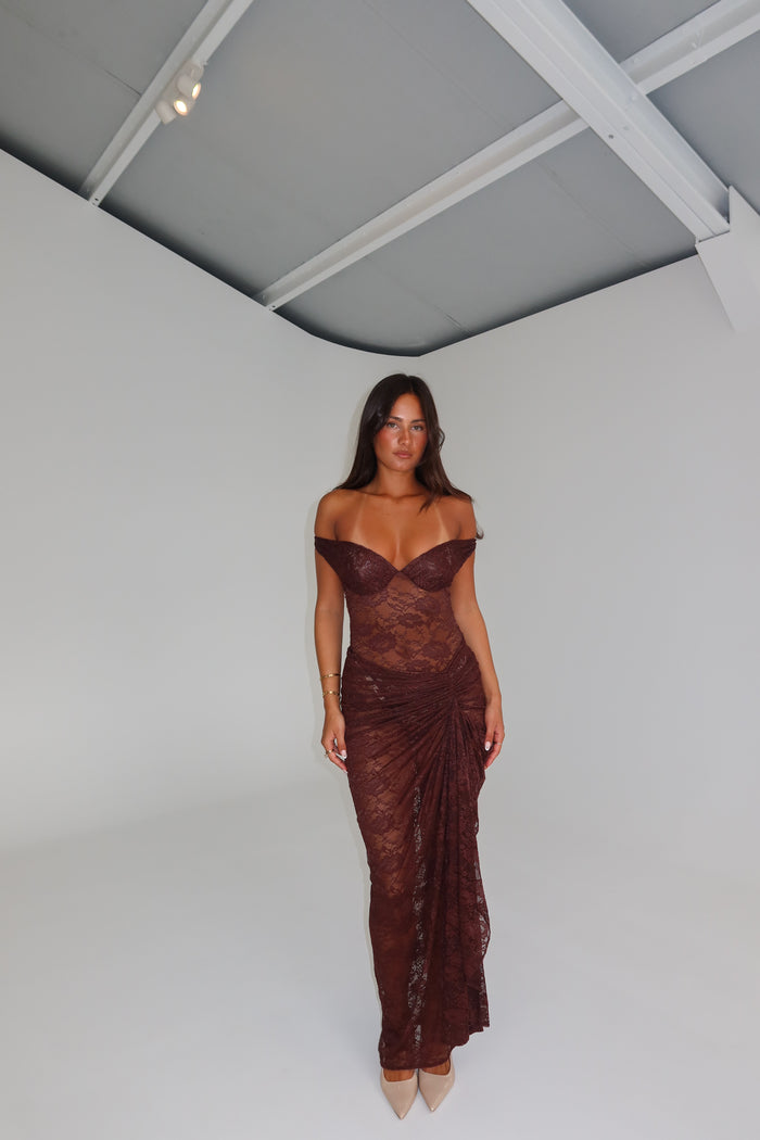 Natalie Rolt Aubrey Dress Espresso