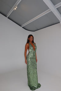 Fait Par Foutch Liana Gown Seafoam