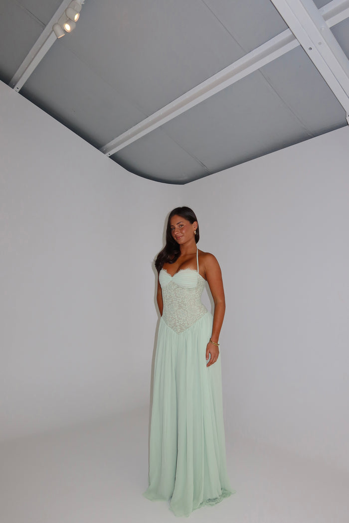 Fenity Fashion Faye Gown Green