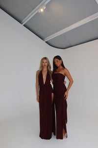 Natalie Rolt Miranda Gown Espresso shortandsweethire