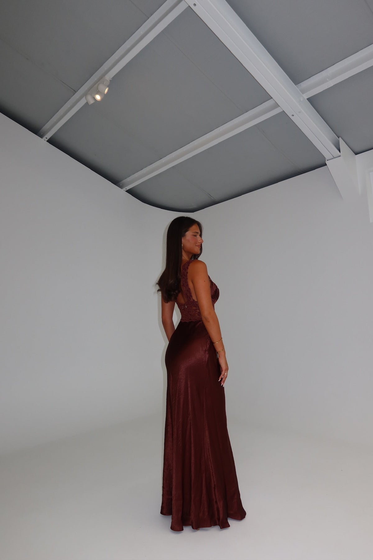 Arcina Ori Eveline Dress Cacao shortandsweethire Arcina Ori Eveline Dress Cacao shortandsweethire