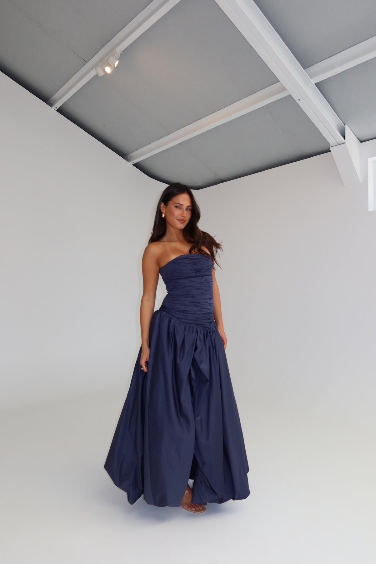 Aje Sunbeam + Bubble Skirt Set Navy