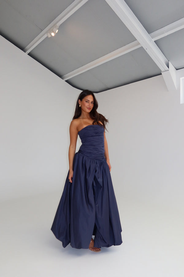 Aje Sunbeam + Bubble Skirt Set Navy