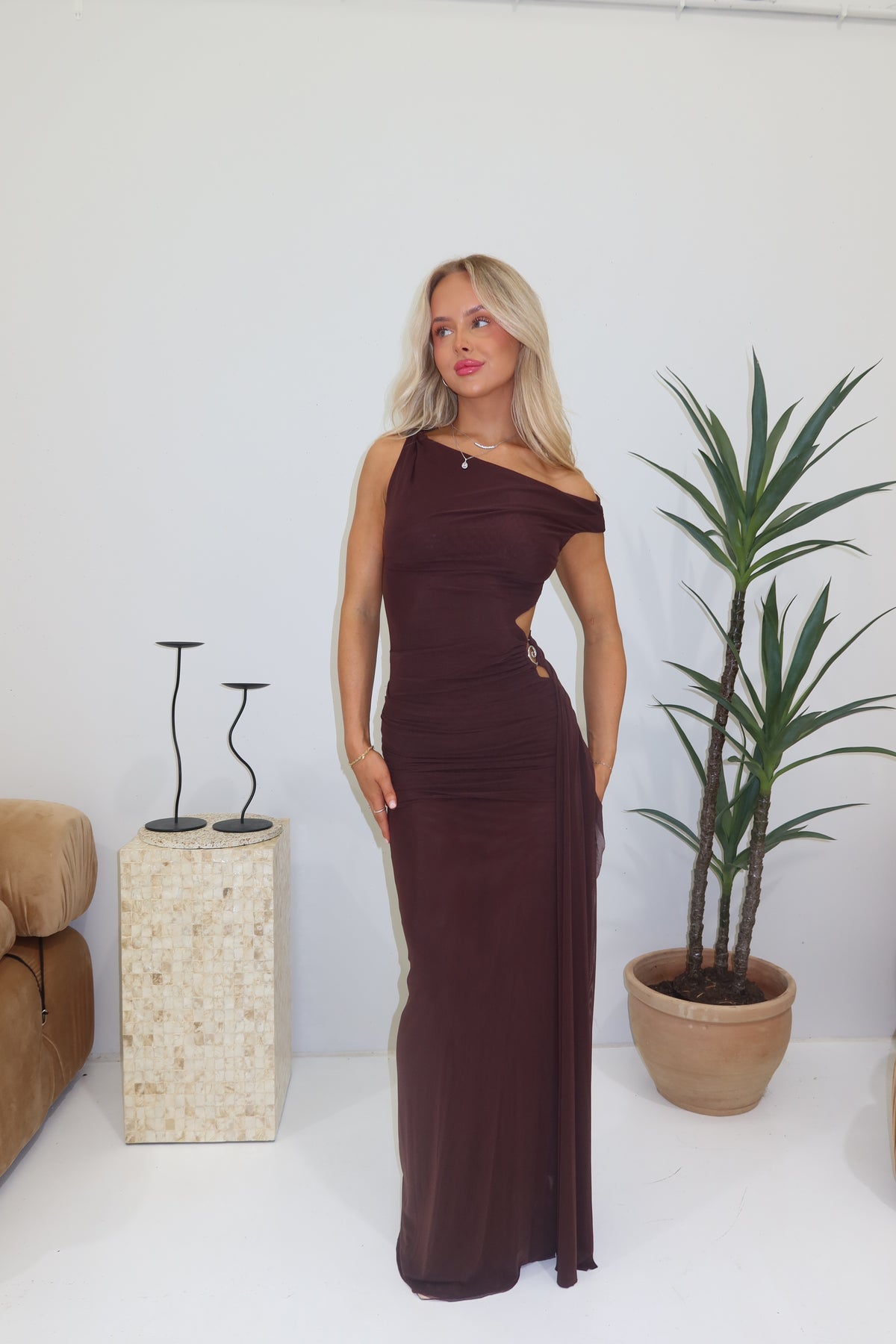 Bec + Bridge Kailani Gown Chocolate Brown