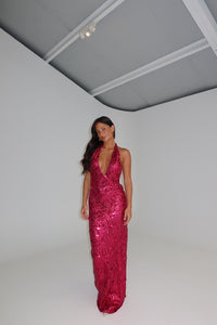 Fait Par Foutch Liana Gown Magenta