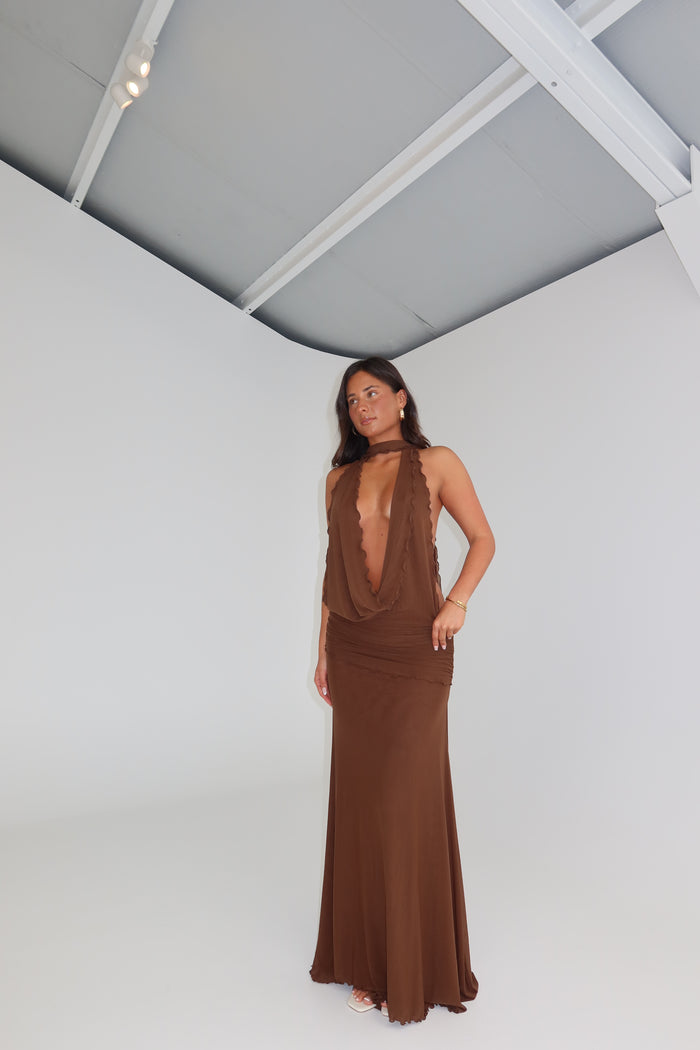 DZO Thea Gown Chocolate