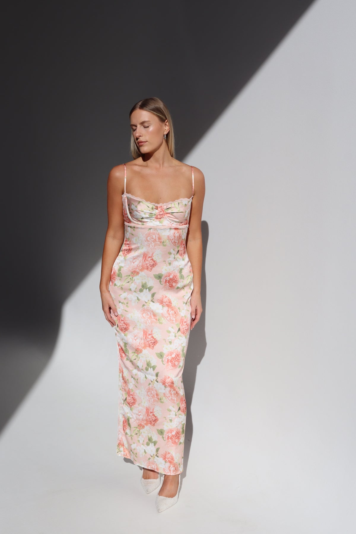 House of CB Josefina Maxi Dress Pink Peony