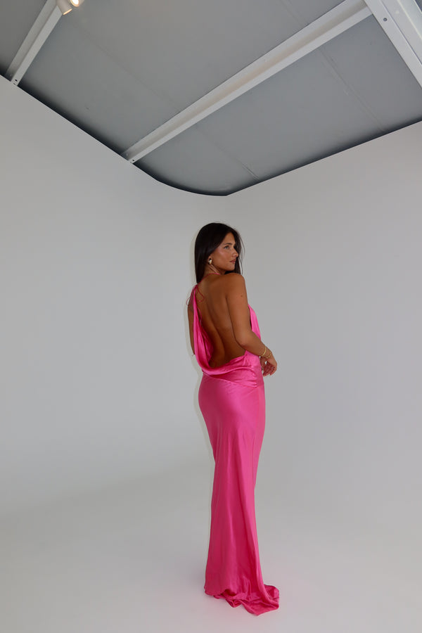 Natalie Rolt Gabi Gown Hot Pink