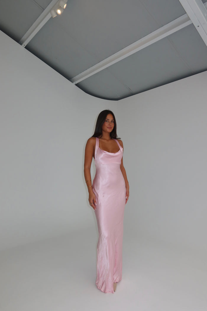 Bec + Bridge Gia Halter Maxi Powder Pink