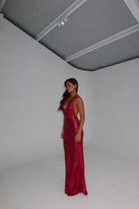 Fait Par Foutch Liana Gown Magenta