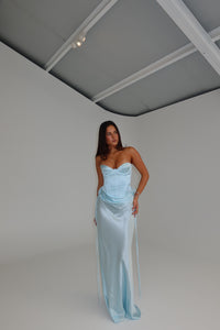 Natalie Rolt Elina Bustier + Evelyn Skirt Baby Blue