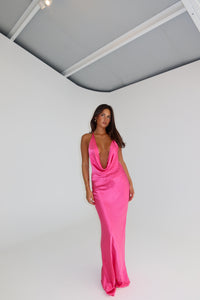 Natalie Rolt Gabi Gown Hot Pink