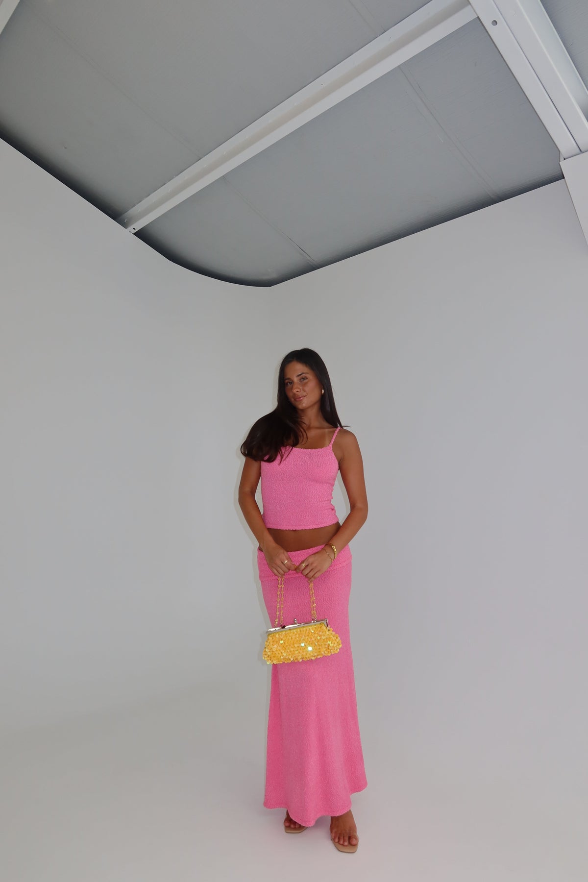 I am Delilah Gabriella Maxi Set Flamingo shortandsweethire
