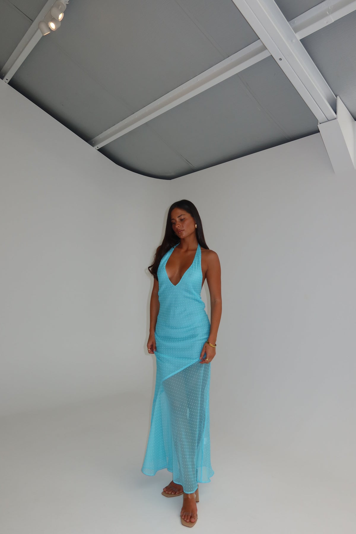 I am Delilah Jasmine Gown Blue Lagoon shortandsweethire
