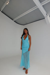 I am Delilah Jasmine Gown Blue Lagoon shortandsweethire
