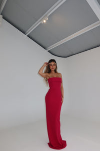 Effie Kats Monroe Gown Raspberry