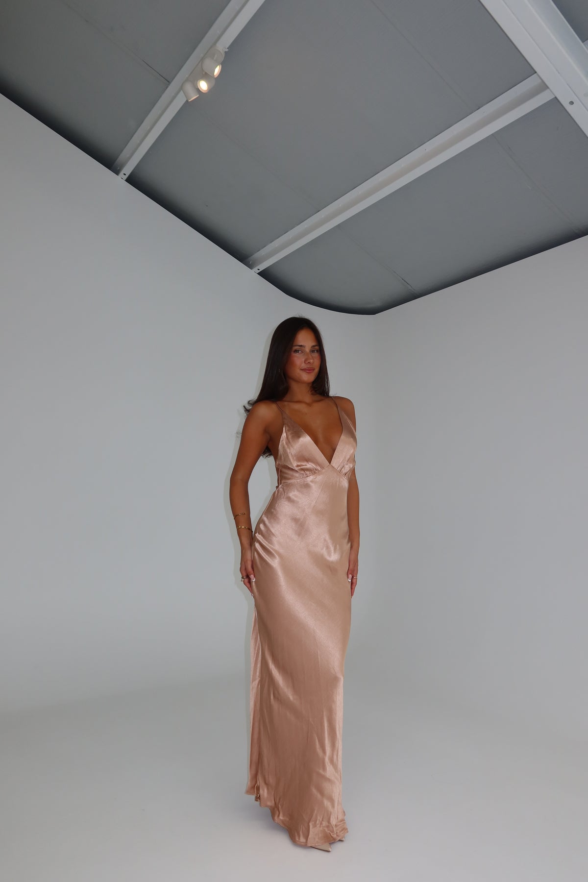 Bec + Bridge Moon Dance Maxi Rose Gold