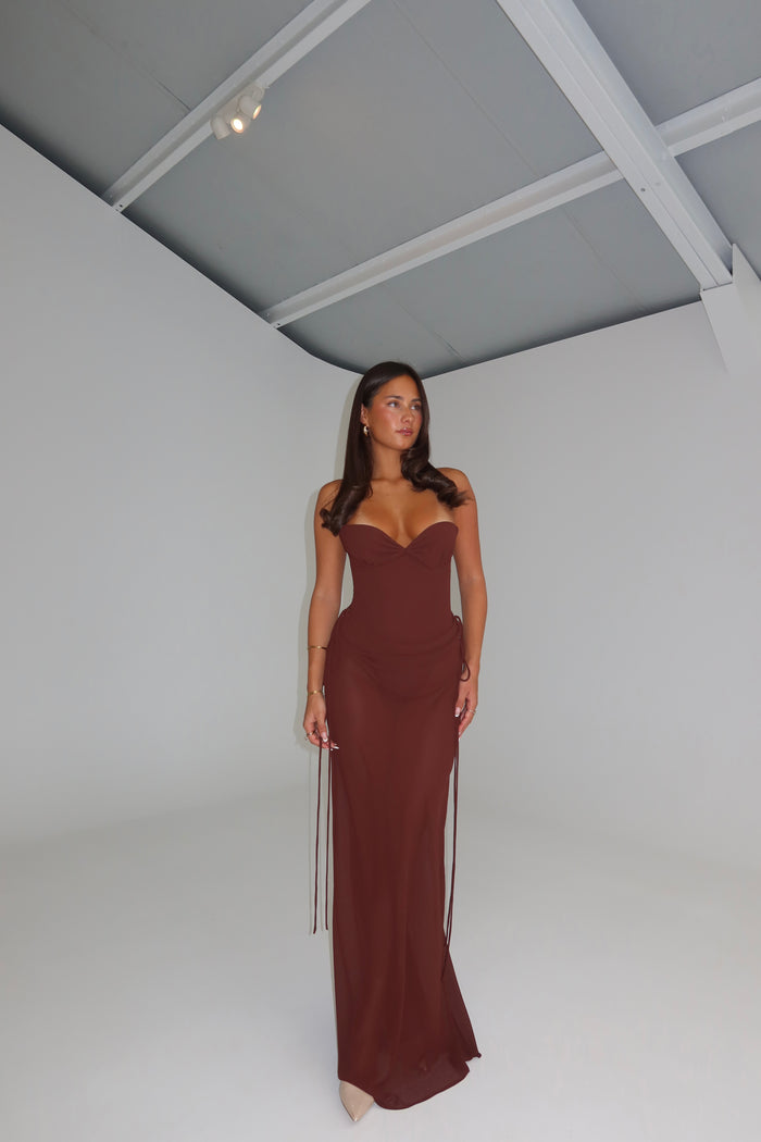 Natalie Rolt Verity Bustier + Allira Skirt Espresso