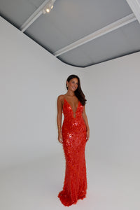 MISHA Sapphire Gown Red Sequin