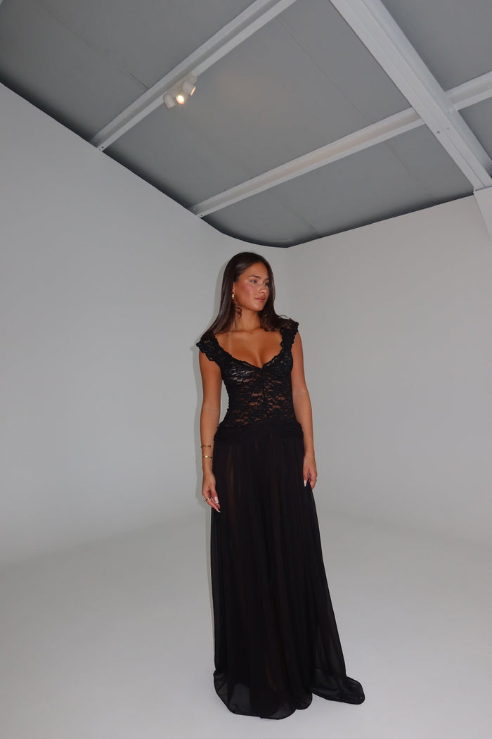 arcina ori black lace dress ARCINA ORI - Arabella Dress Black M | Elegant Designer Dress