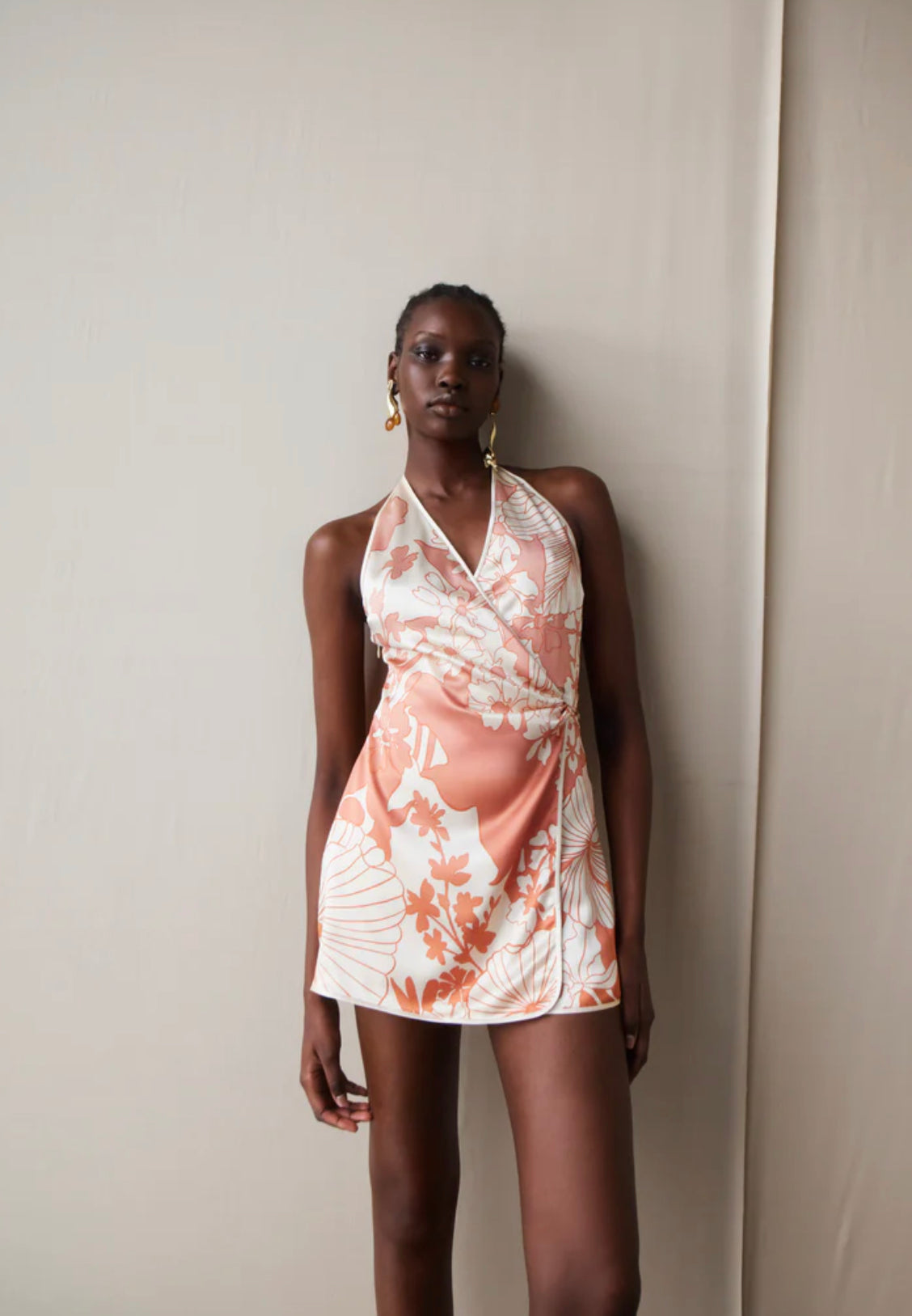 dress sir Rent Sir the Label Frankie Printed Silk Slip Dress main image 0