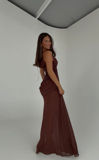 Natalie Rolt Cadence Gown Espresso
