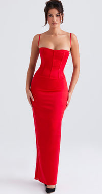 House Of Cb Shani Gown Red