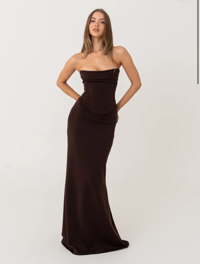 HNTR the label Louie Gown Brown