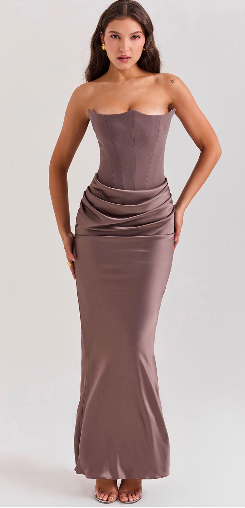 House of Cb Persephone Gown Smoke – shortandsweethire