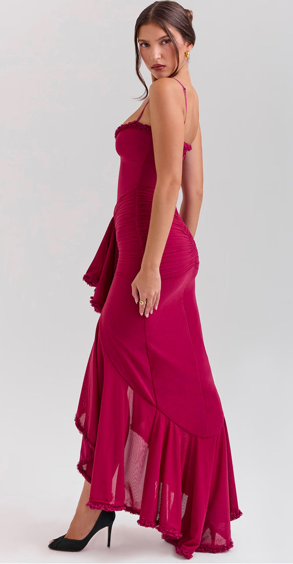 House of Cb Gabbi Gown Wine